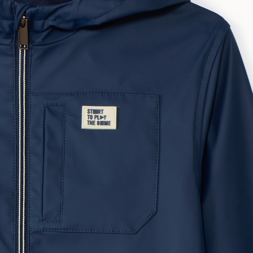 Parka impermeable de goma para niño 