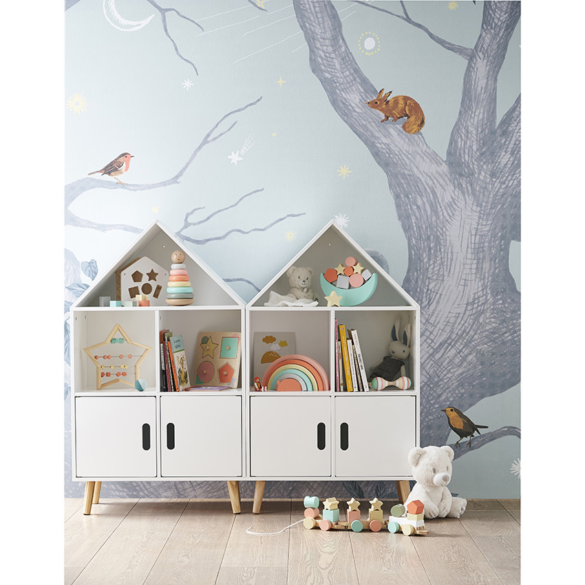 Puzle de madera Crazy Colors 5 piezas 