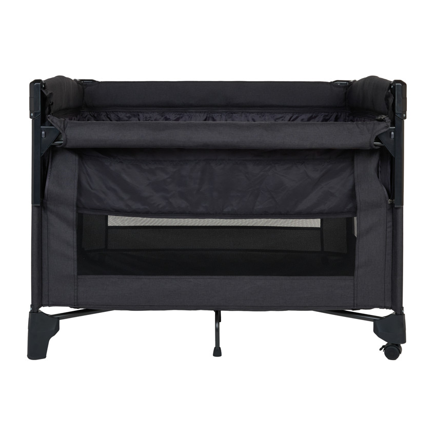 Cama de viaje con cododo Sleepli - Negro 