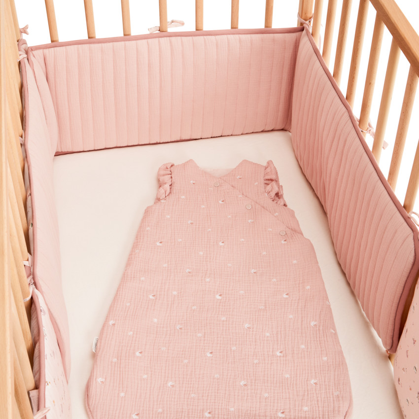 Lote de 5 protecciones modulares para barrotes colección "Promenade Bucolique" rosa 