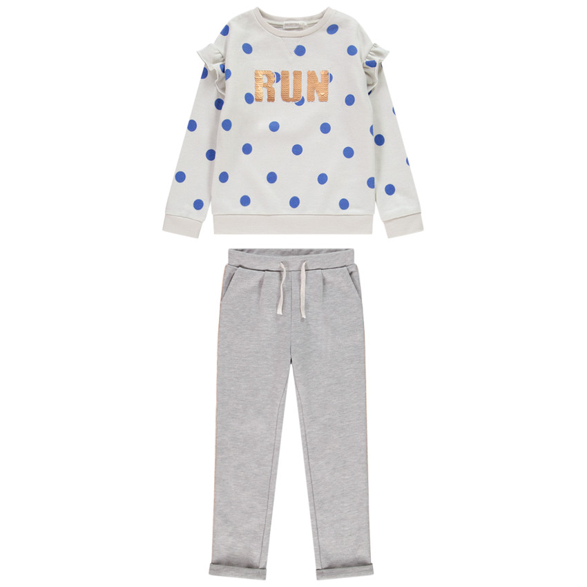 Conjunto jogging mensaje de lentejuelas  Additional Conjunto jogging mensaje de lentejuelas