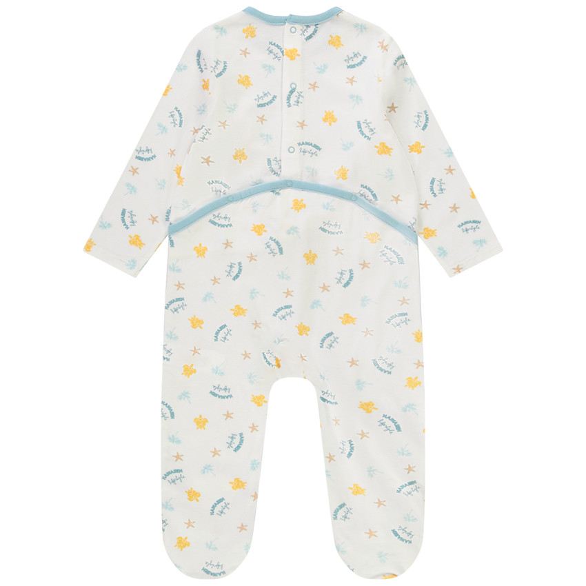 Pack de 3 peleles de jersey con estampado fantasía para bebé niño 