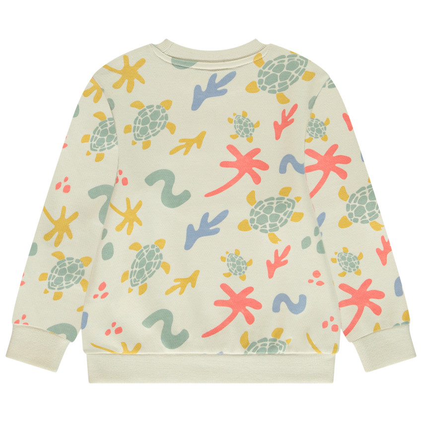 Sudadera de felpa estampado fantasía y puff print para niño 