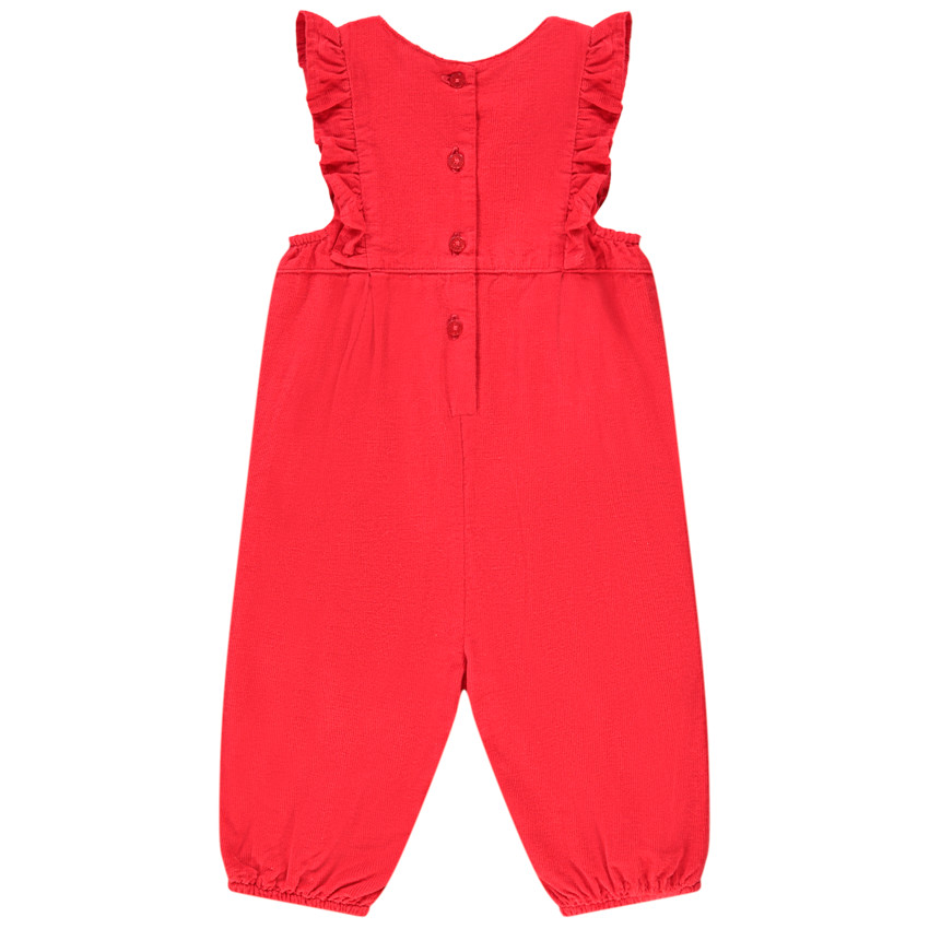 Mono de terciopelo rojo 