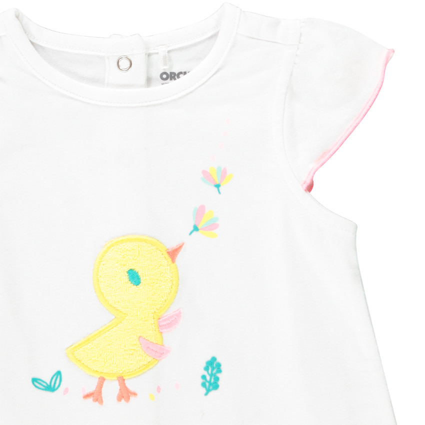 Conjunto camiseta + short de toalla para niña.  Additional Conjunto camiseta + short de toalla para niña.
