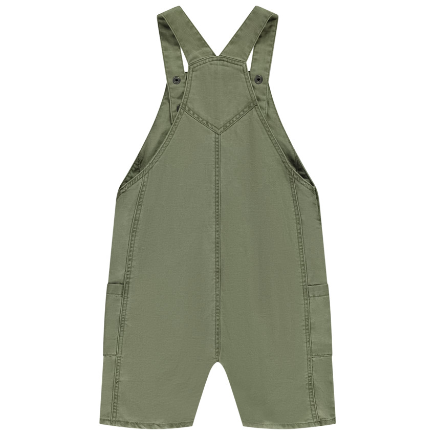 Salopette corta lisa para bebé niño 