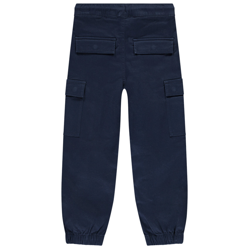 Pantalón cargo liso con bolsillos para niño 