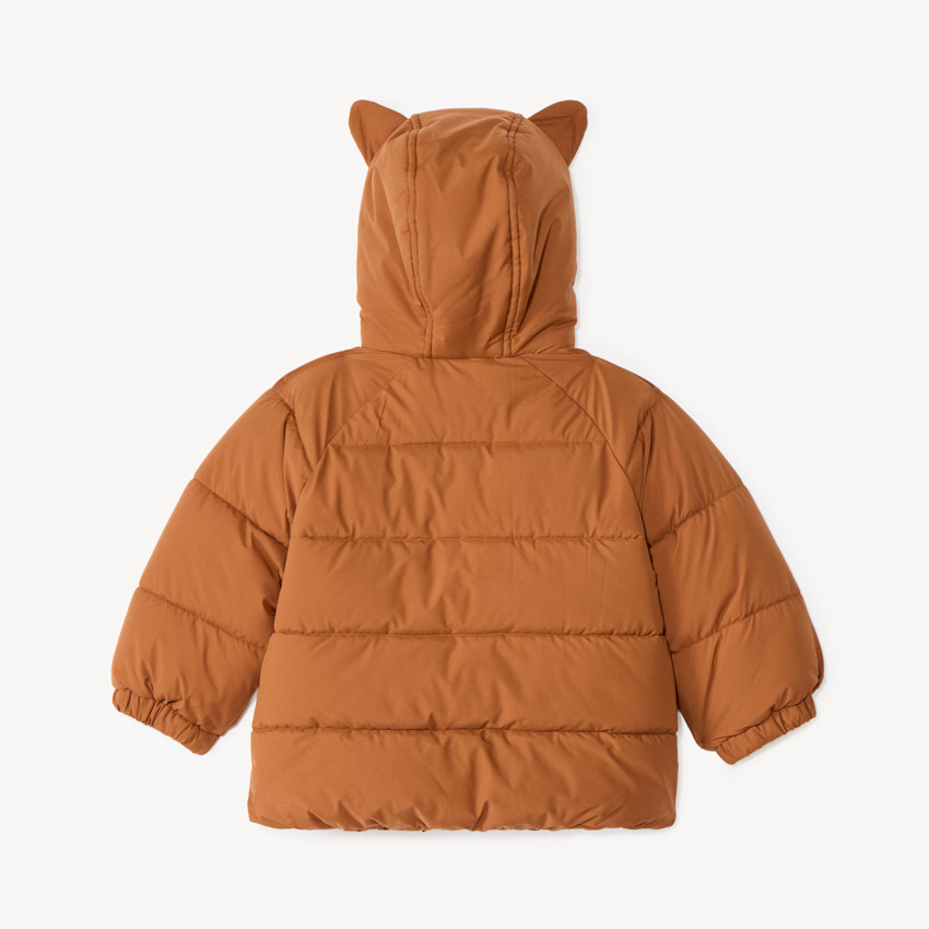 Doudoune en toile doublée et capuche à oreilles 3D pour bébé garçon  