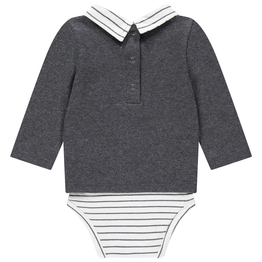 Body manga larga efecto 2 en 1 motivos navideños 