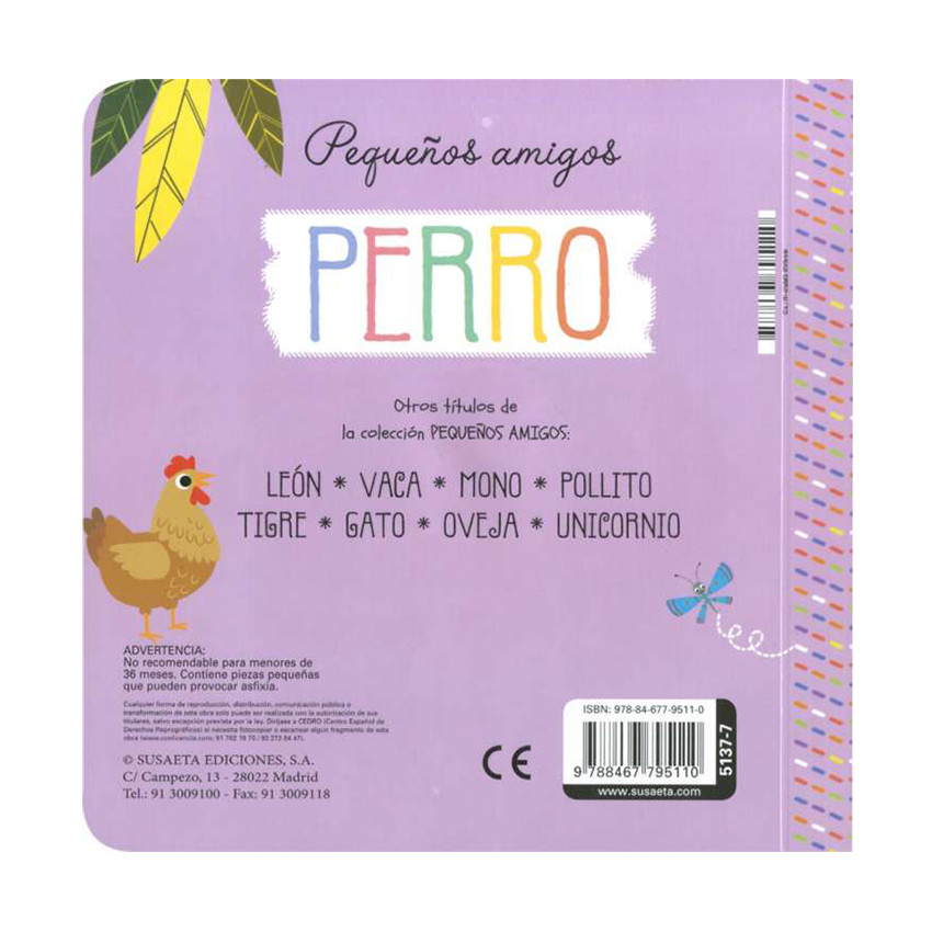 Cuento Colección Pequeños Amigos “Perro” +1año 