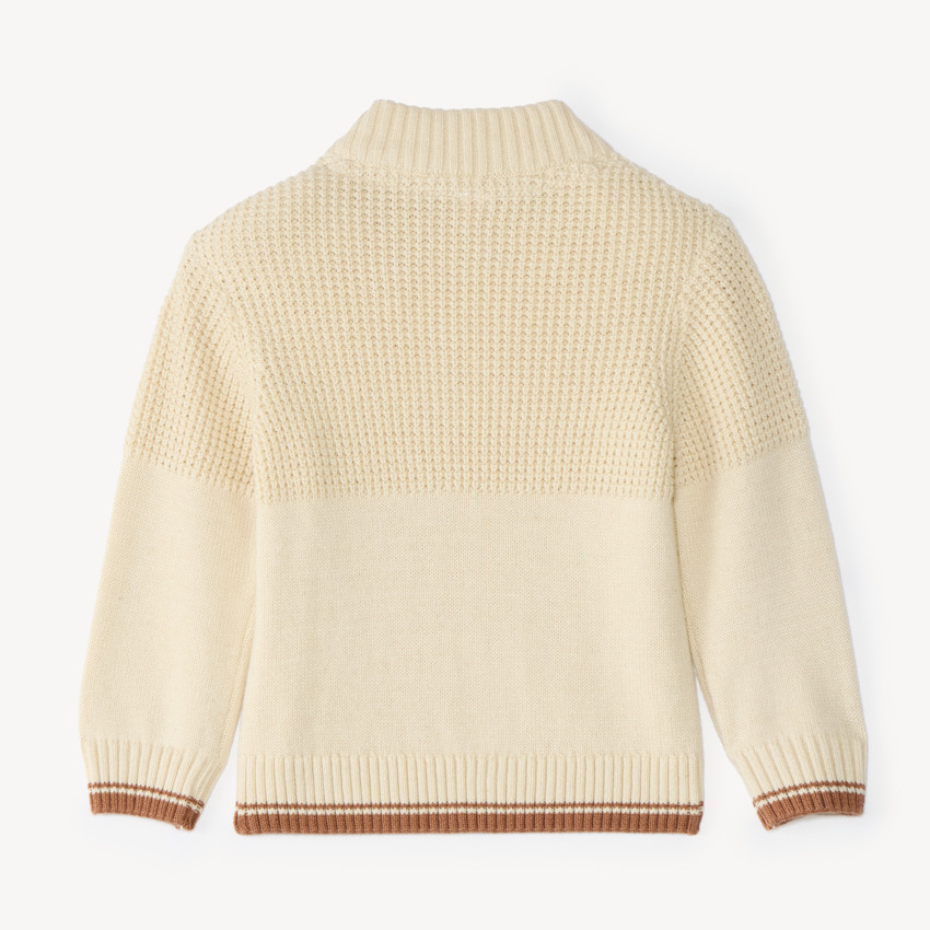 Suéter de cuello alto para bebé niño 
