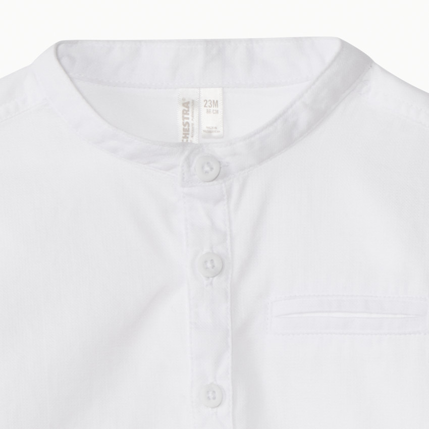 Camisa de manga larga cuello mao para bebé niño  Additional Camisa de manga larga cuello mao para bebé niño