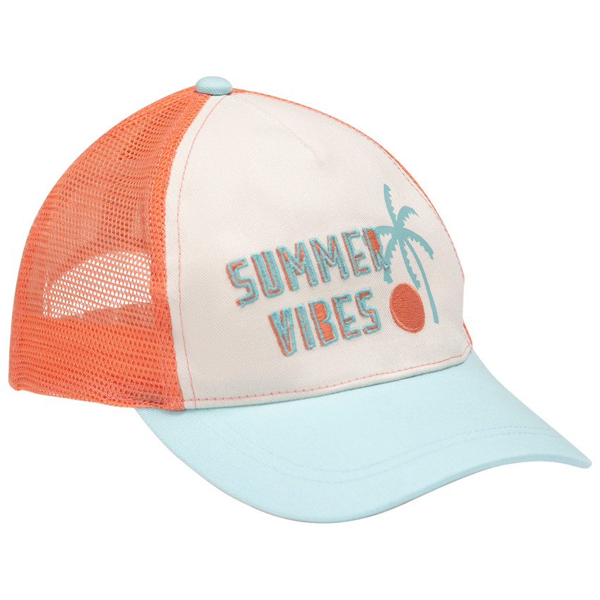 Gorra de mesh con bordado 3D para niño 