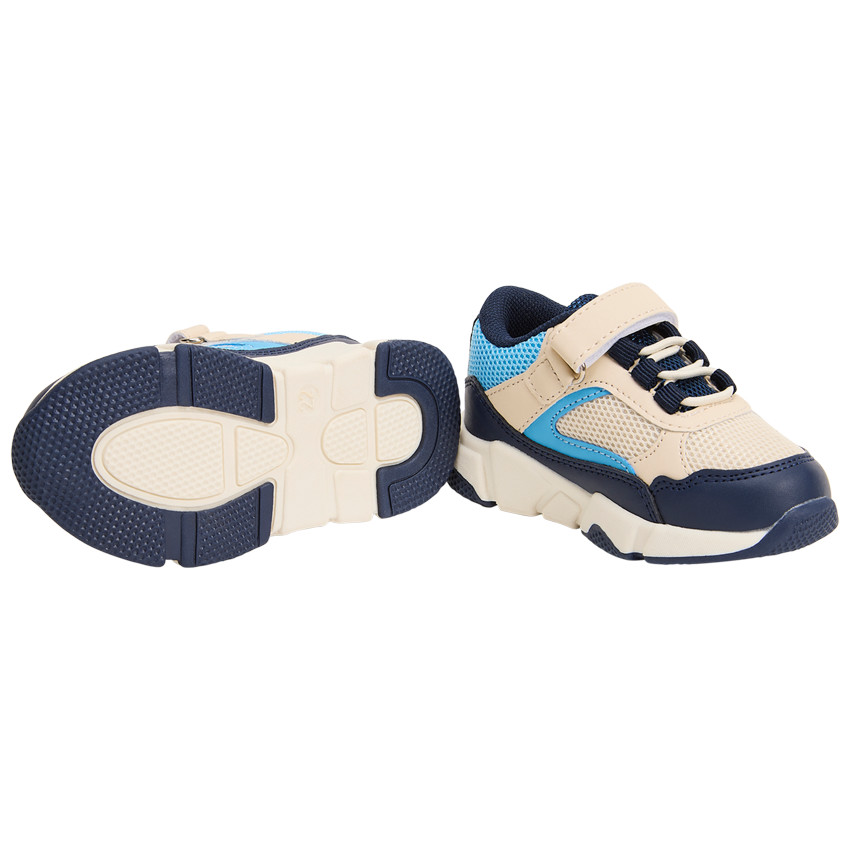 Bambas con detalles y malla para bebé niño 