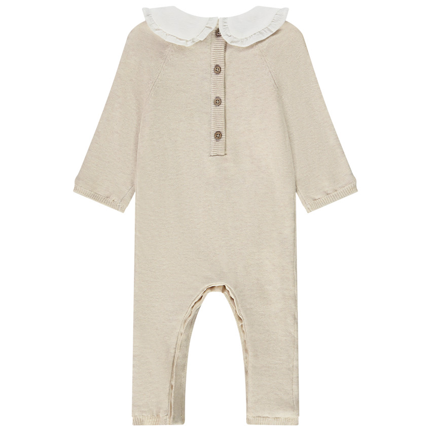 Combinaison en tricot patch brodé Marie Disney pour bébé fille 