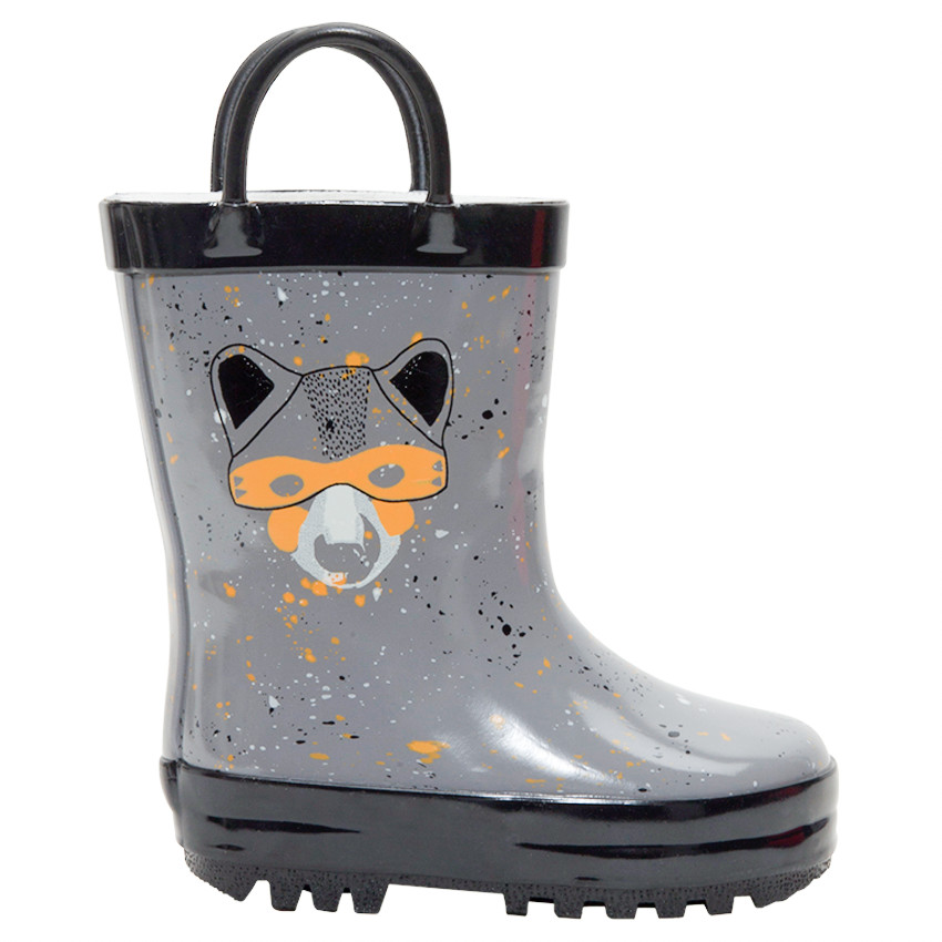 Botas de lluvia con efecto mancha de pintura y estampado de lobo de la 24 a las 29  