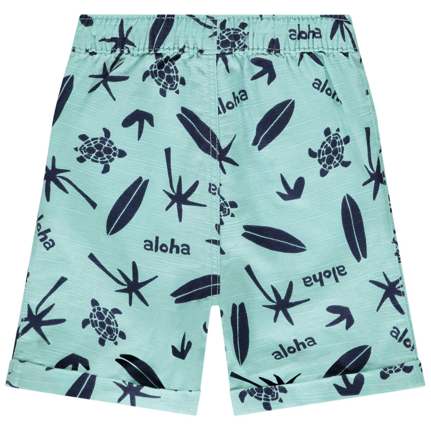 Bermudas de tela con estampado de surf para bebé niño 