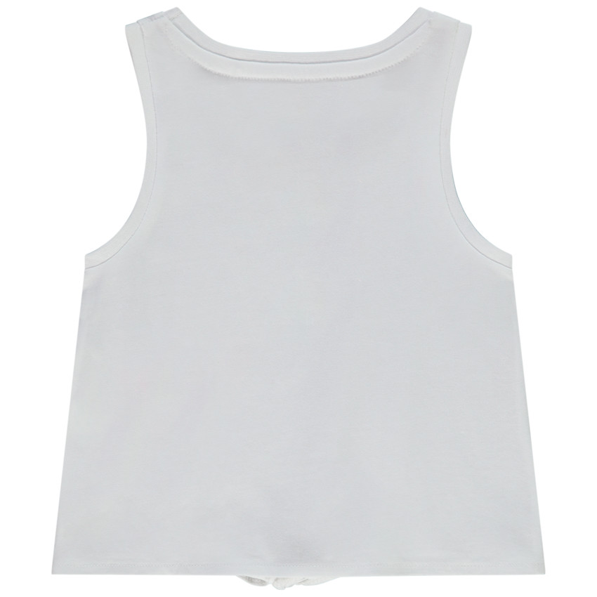 Camiseta sin mangas de jersey estampada Miami para niña 