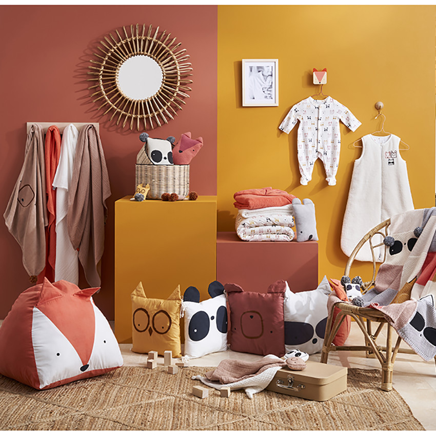 Babero silicona motivo zorro - Coral 