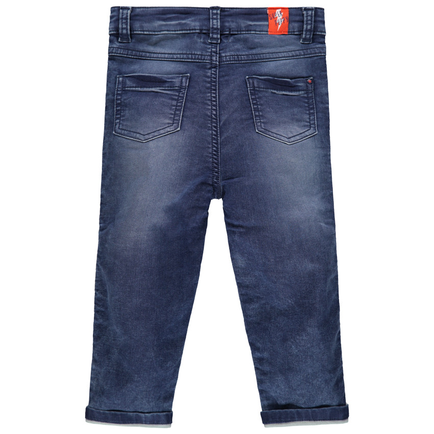 Vaqueros con efecto desgastado y arrugado con bandas en los laterales  Additional Vaqueros con efecto desgastado y arrugado con bandas en los laterales