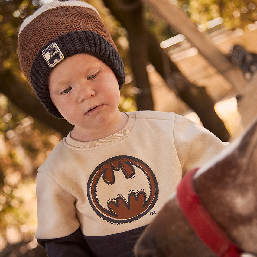 Conjunto de sudadera Batman Warner y pantalones de chándal para bebé niño 