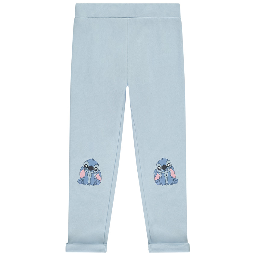 Legging liso con estampado Stitch Disney para niña 