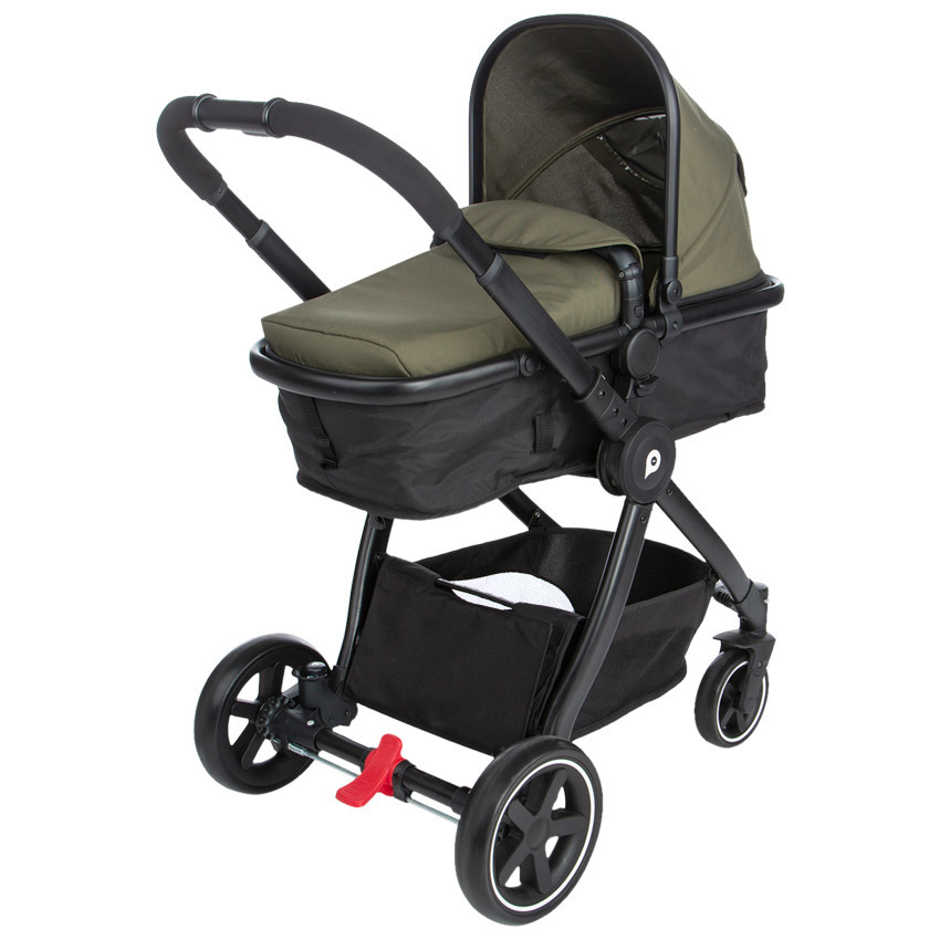 Poussette duo Thea 2 en 1 kaki noir Premaman