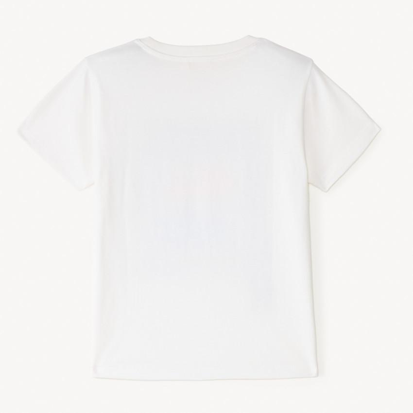 Camiseta de manga corta con estampado de skateboard para niño 