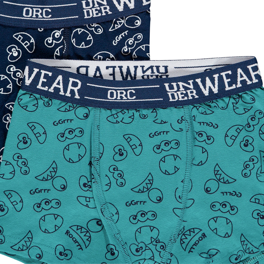 Pack 4 bóxers de algodón estampado fantasía 