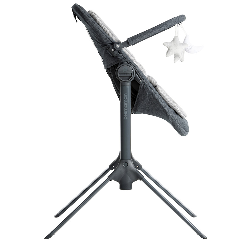 Transat ajustable en altura Uppy gris 