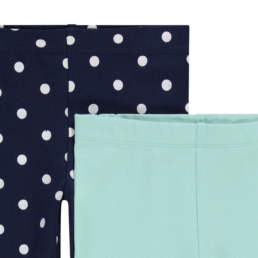 Lote de 4 pantalones pirata de jersey para niña 