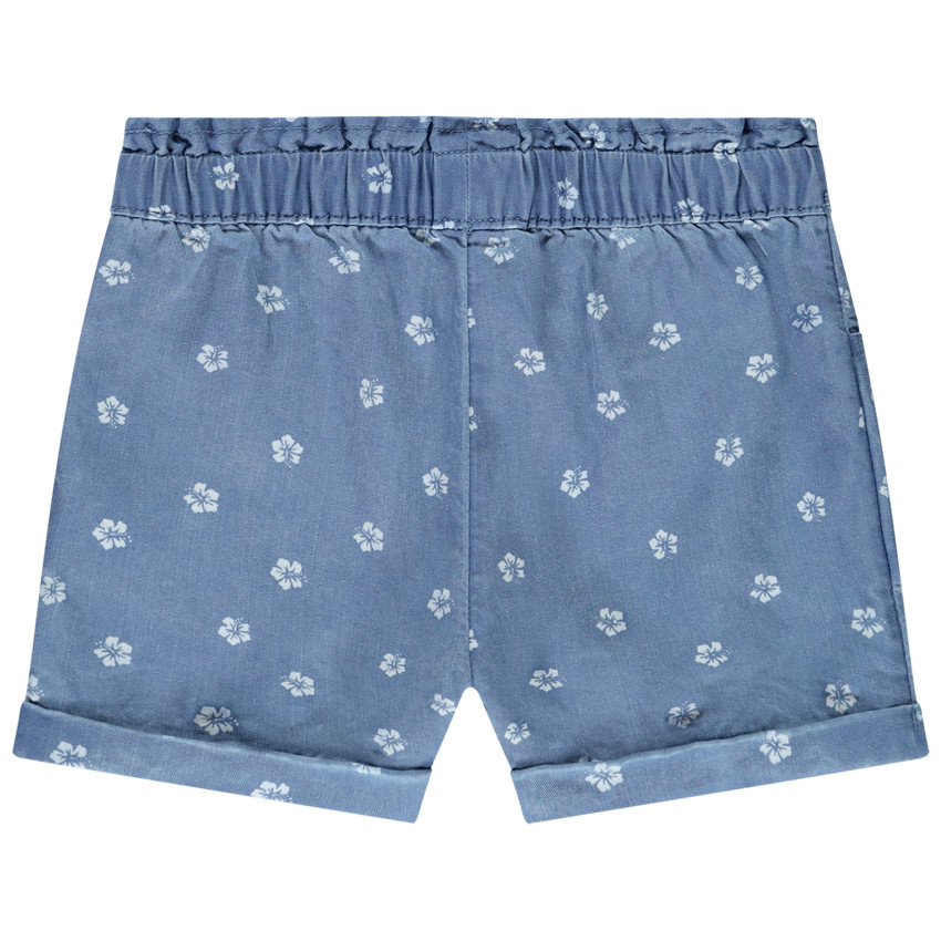 Short estampado flores de hibisco para niña 