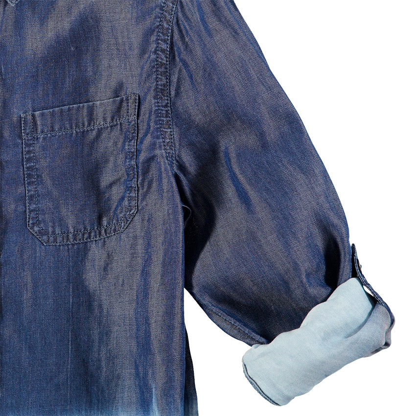 Júnior - Camisa de manga larga con efecto tie and dye y bolsillo  Additional Júnior - Camisa de manga larga con efecto tie and dye y bolsillo