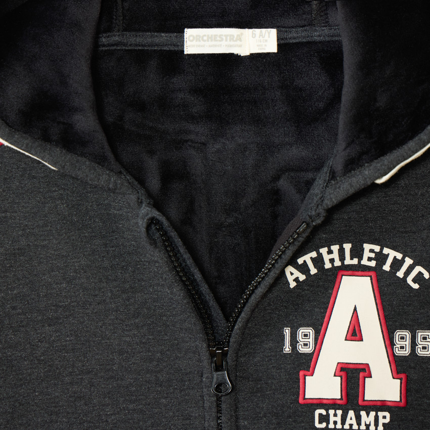 Chaleco con capucha y estampado de número deportivo para niño 