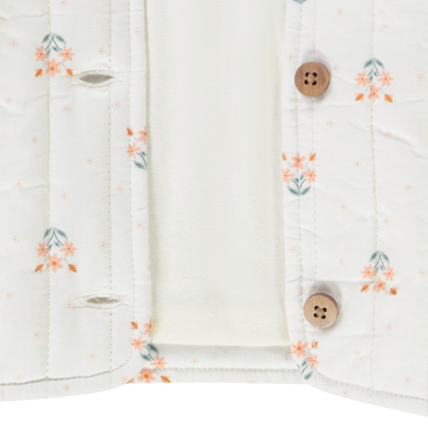 Veste en toile matelassée doublure jersey pour bébé fille 