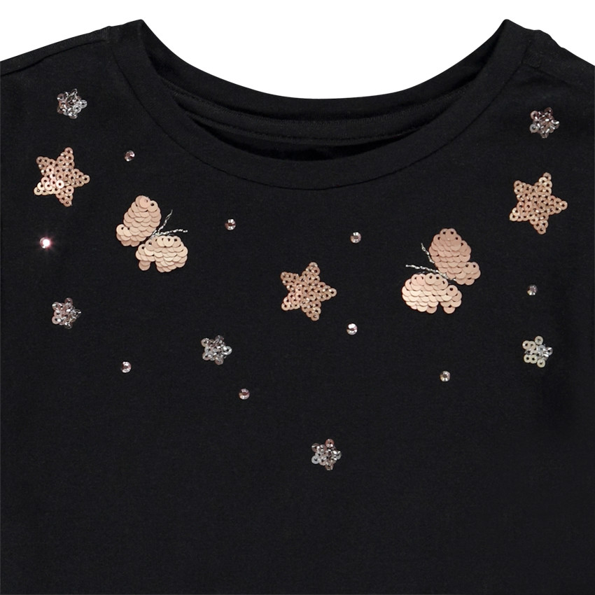 Camiseta de manga larga de punto fantasía para niña Main Camiseta de manga larga de punto fantasía para niña