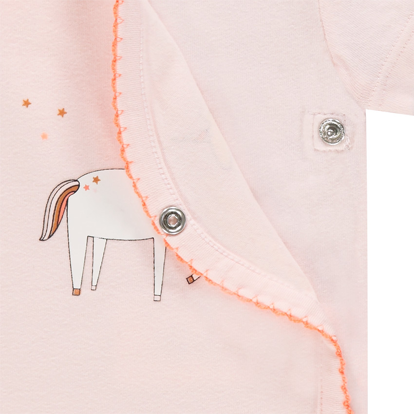 Pack de 3 bodies de jersey de manga corta con dibujos de fantasía y unicornio  Additional Pack de 3 bodies de jersey de manga corta con dibujos de fantasía y unicornio