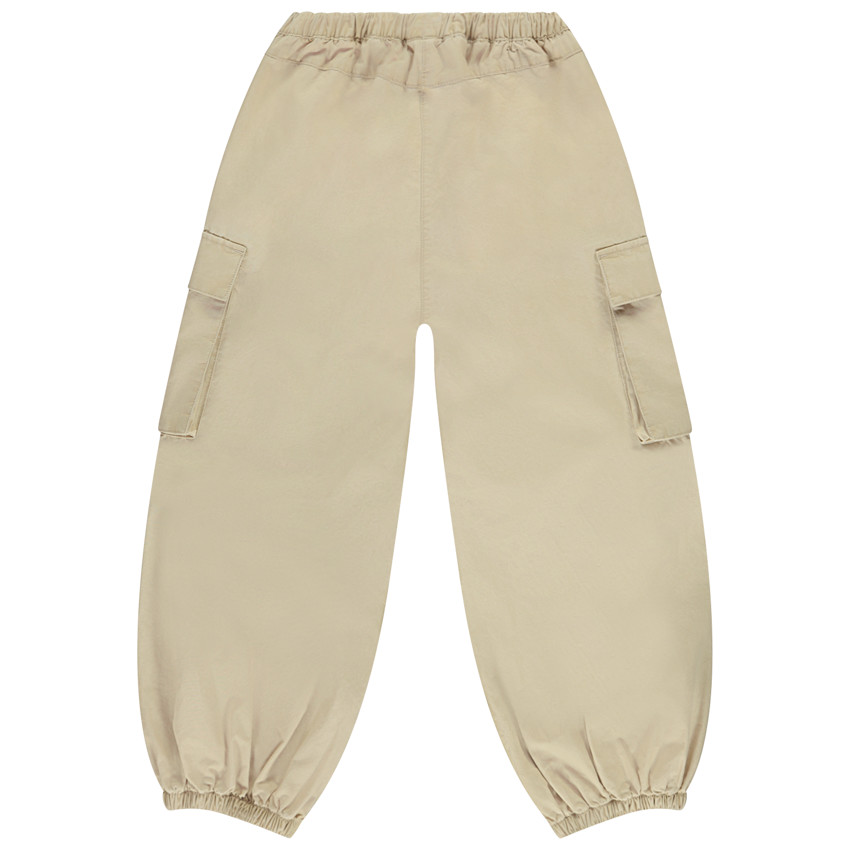 Pantalon uni en toile effet cargo pour fille   Additional Pantalon uni en toile effet cargo pour fille