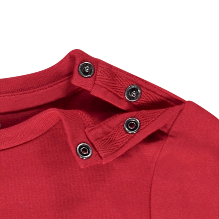 French Toast - Camiseta De Manga Larga Con Capucha Para Bebé, Talla 12 Meses, Color Rojo