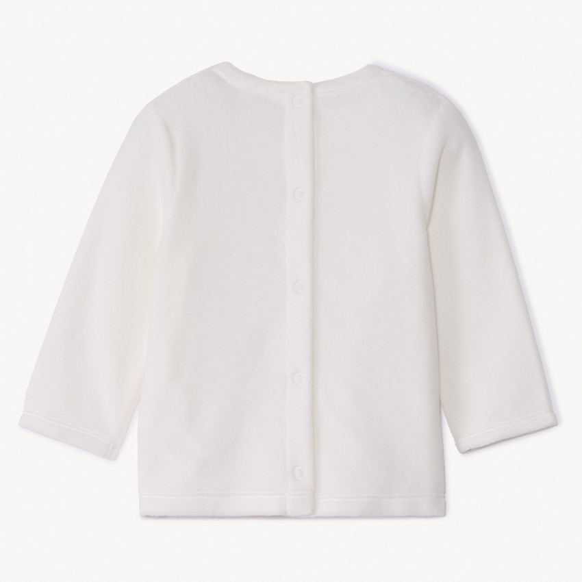 Set pyjama 2 pièces en velours Stitch Disney pour bébé fille avec finitions différentes selon l'âge 