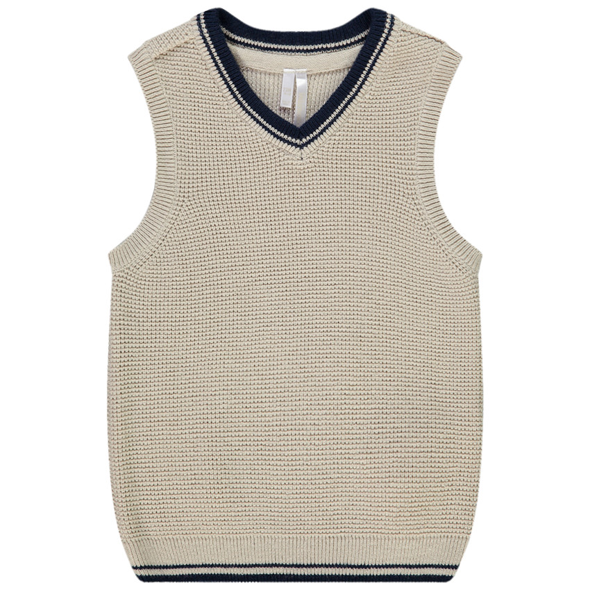 Chaleco de punto sin mangas para bebé niño 