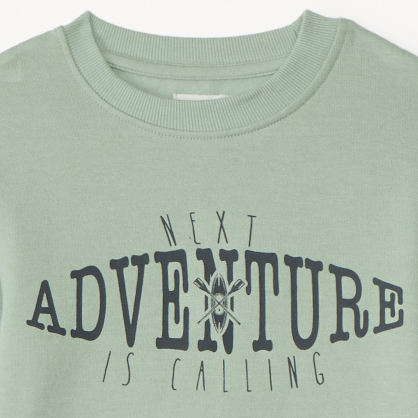 Conjunto de chándal de felpa con estampado para niño 