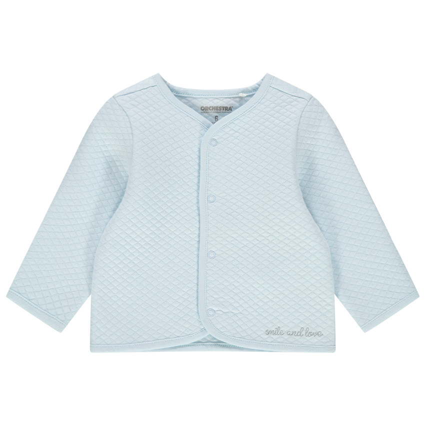 Chaqueta con croisillons y inscripcion estampado  Additional Chaqueta con croisillons y inscripcion estampado