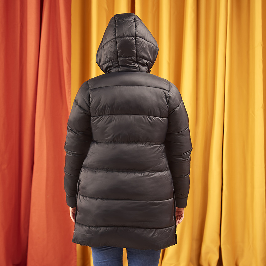 Doudoune évolutive longue et matelassée pour femme 