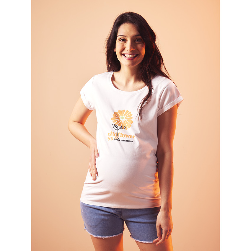 Camiseta manga corta flor - "Capsule 60' " 
