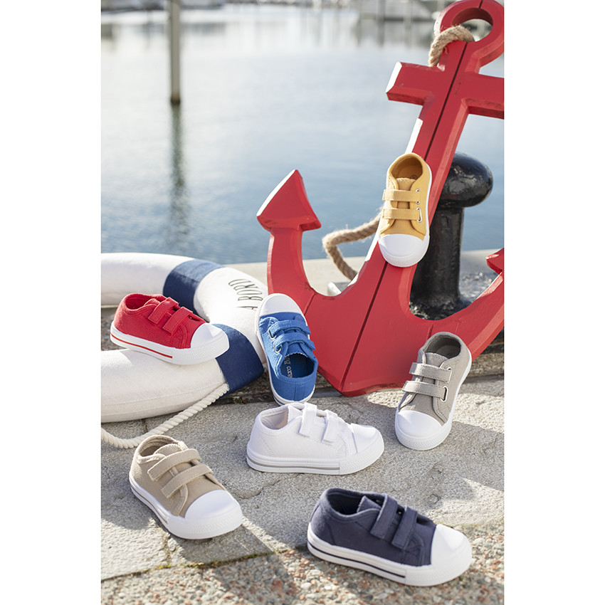 Zapatillas lona amarillas deals