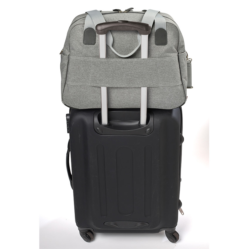 Bolso cambiador Ginebra II gris jaspeado 