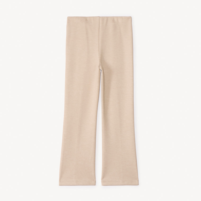 Leggings de milano acampanados con plisado para niña 