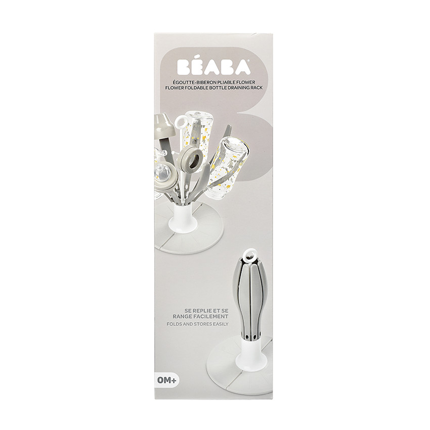 Egoutte-biberon pliable Gris/Blanc 