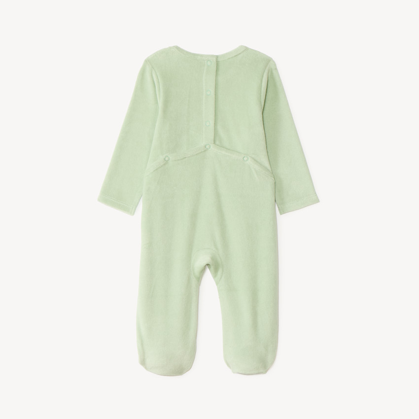 Pijama de niña en terciopelo con estampado lindo. 
